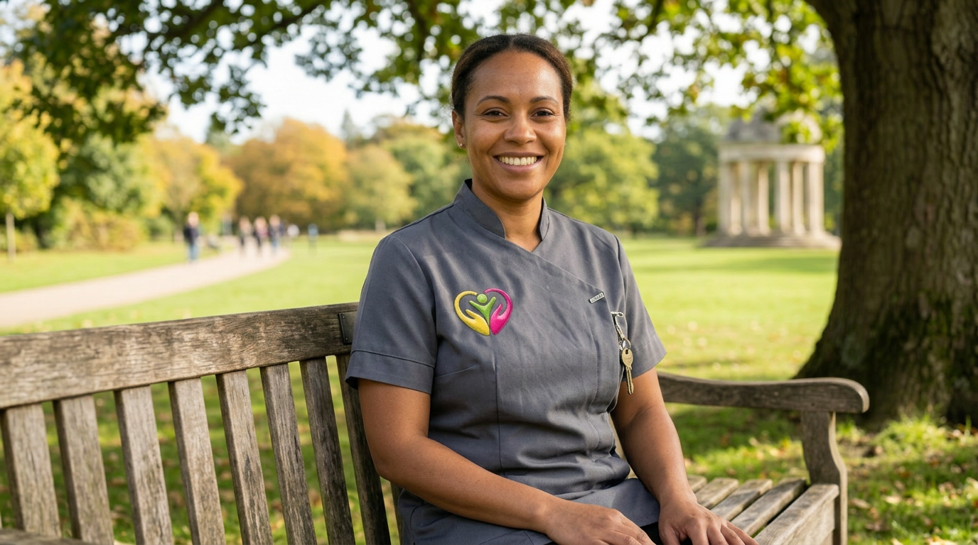 Hasz Homecare Services care worker sharing positive experience working