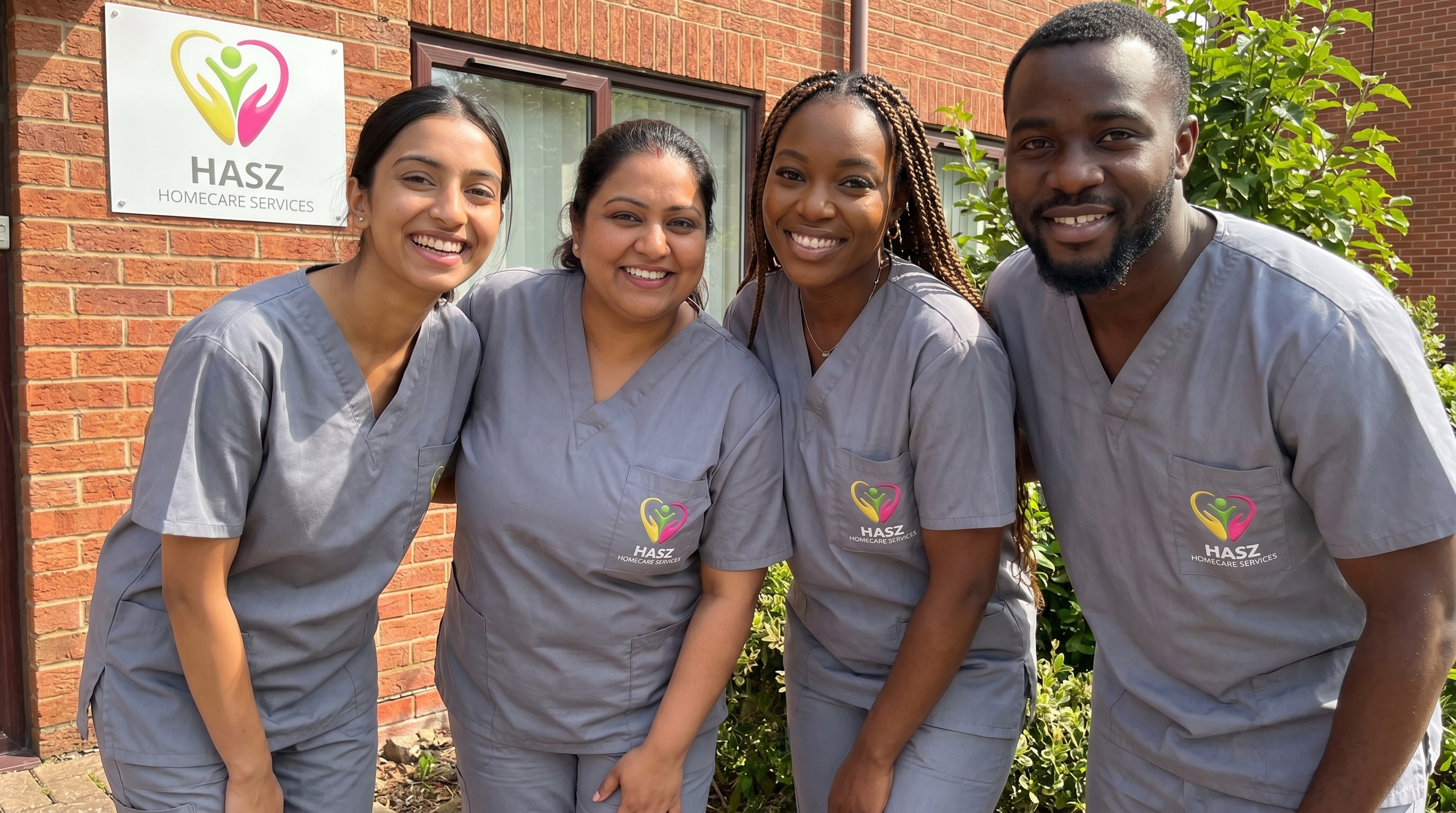Hasz Homecare Services care worker ready for work